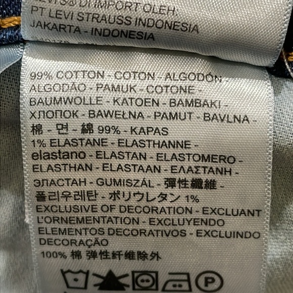 Levi’s 505 men’s blue jeans tag size 34 x 32 99% cotton 1% Elastane - Picture 16 of 16